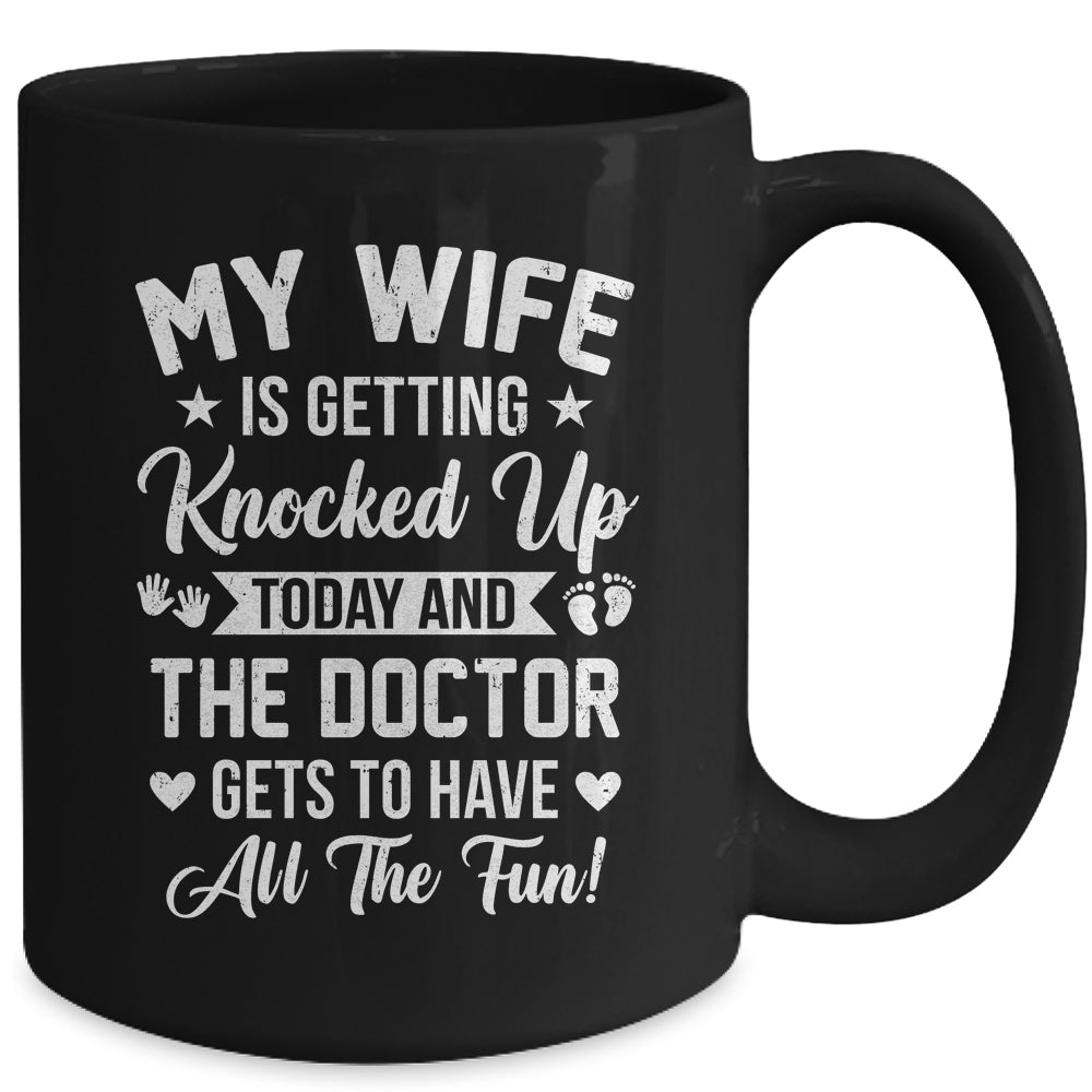 IVF Men Husband Dad Wife Knocked Up For Embryo Transfer Day Mug | teecentury