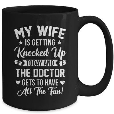 IVF Men Husband Dad Wife Knocked Up For Embryo Transfer Day Mug | teecentury