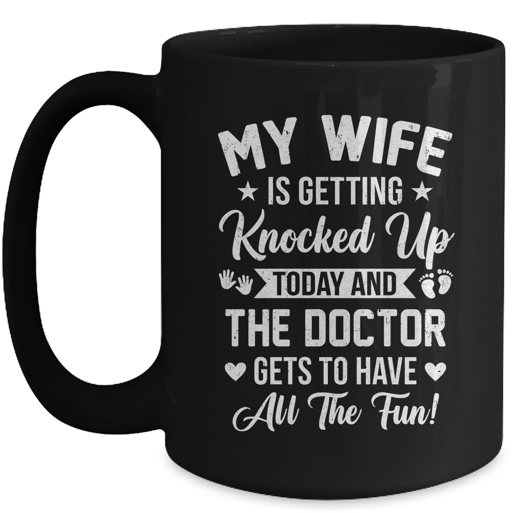 IVF Men Husband Dad Wife Knocked Up For Embryo Transfer Day Mug | teecentury