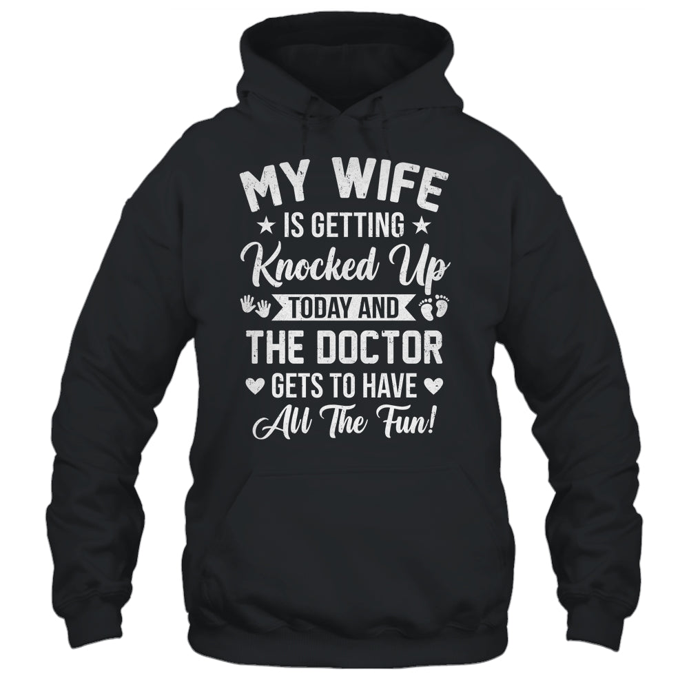 IVF Men Husband Dad Wife Knocked Up For Embryo Transfer Day Shirt & Hoodie | teecentury