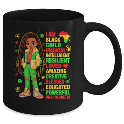 I Am Black Child History Month African American Kids Girls Mug | teecentury