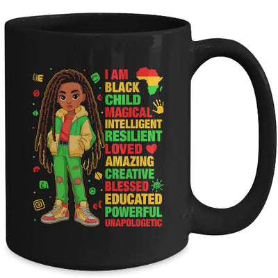 I Am Black Child History Month African American Kids Girls Mug | teecentury