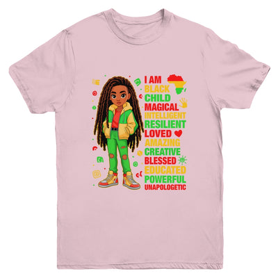 I Am Black Child History Month African American Kids Girls Youth Shirt | teecentury