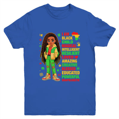 I Am Black Child History Month African American Kids Girls Youth Shirt | teecentury