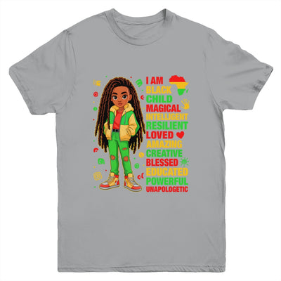 I Am Black Child History Month African American Kids Girls Youth Shirt | teecentury