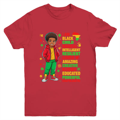 I Am Black Child History Month Kids Boys African American Youth Shirt | teecentury