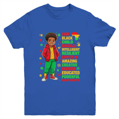 I Am Black Child History Month Kids Boys African American Youth Shirt | teecentury