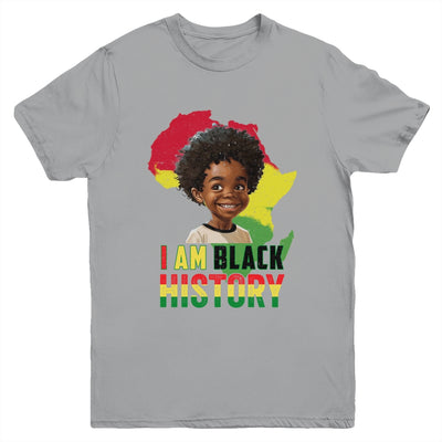 I Am Black History Afro Boy Little Melanin Prince Kids Youth Shirt | teecentury