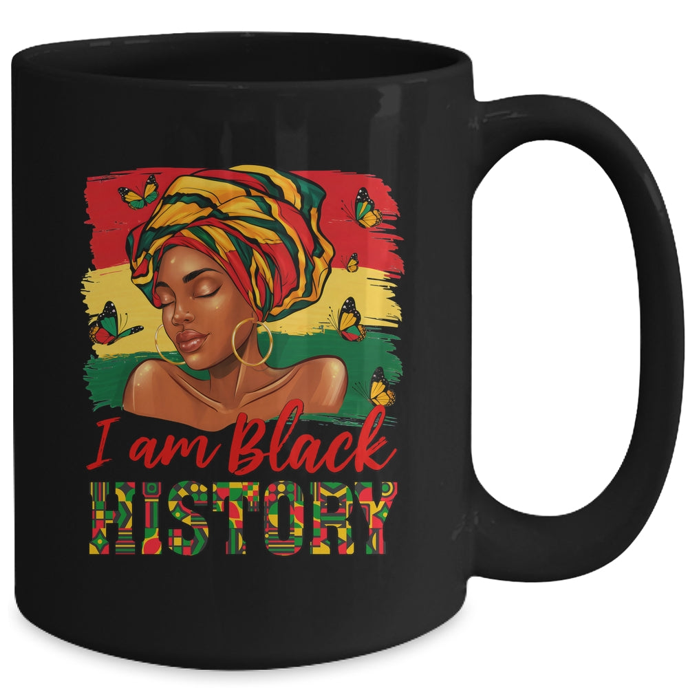 I Am Black History Afro Woman 1865 Vibes Black History Month Mug | teecentury