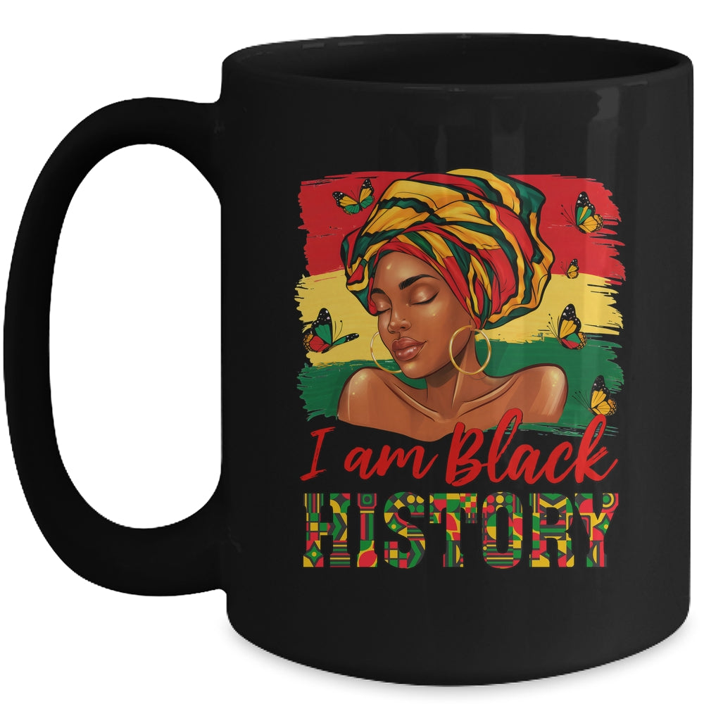 I Am Black History Afro Woman 1865 Vibes Black History Month Mug | teecentury