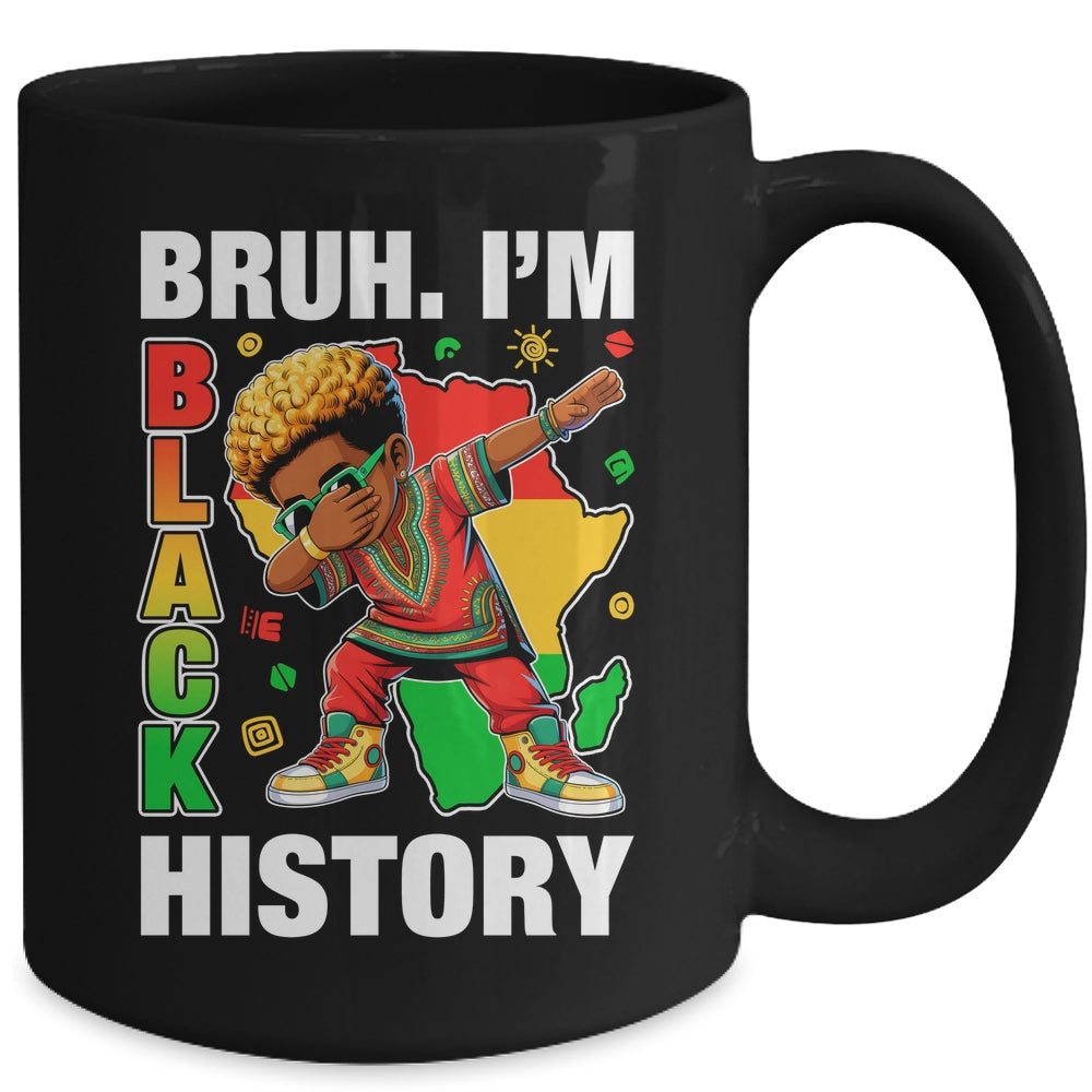 I Am Black History Dabbing Afro Men Boy Black History Month Mug | teecentury