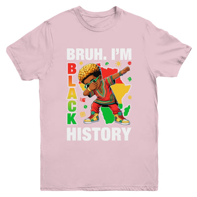 I Am Black History Dabbing Afro Men Boy Black History Month Youth Shirt | teecentury