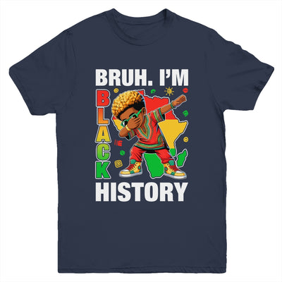 I Am Black History Dabbing Afro Men Boy Black History Month Youth Shirt | teecentury