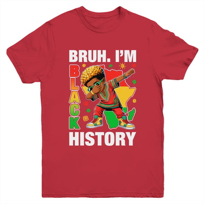 I Am Black History Dabbing Afro Men Boy Black History Month Youth Shirt | teecentury