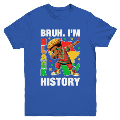 I Am Black History Dabbing Afro Men Boy Black History Month Youth Shirt | teecentury