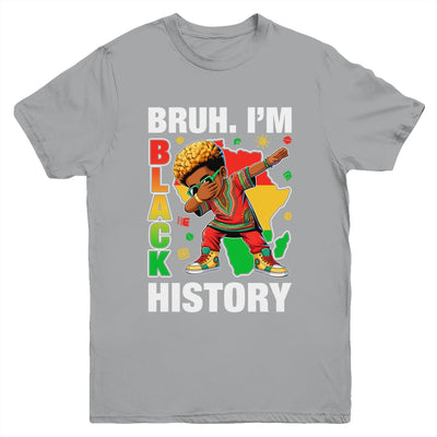 I Am Black History Dabbing Afro Men Boy Black History Month Youth Shirt | teecentury