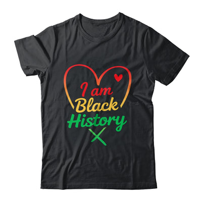 I Am Black History Heart Love African American Women Men Kid Shirt & Tank Top | teecentury