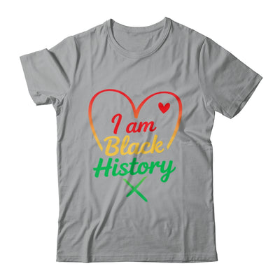 I Am Black History Heart Love African American Women Men Kid Shirt & Tank Top | teecentury