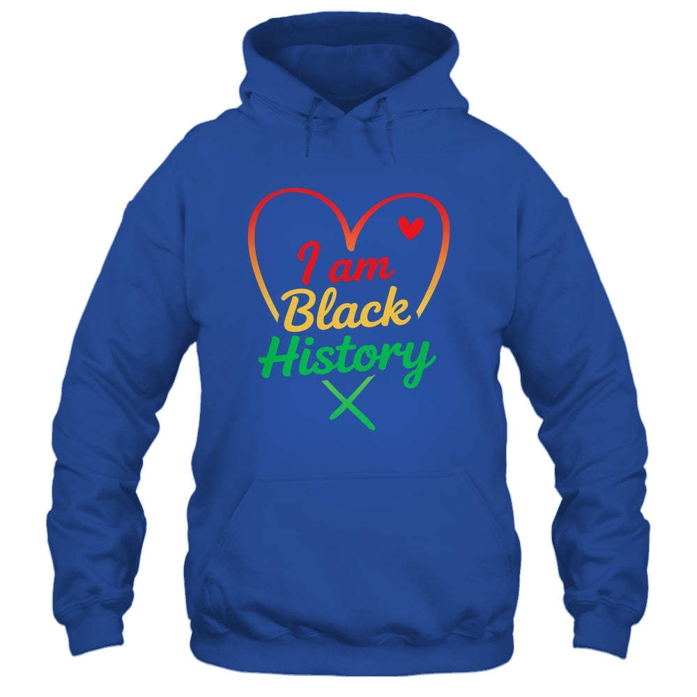 I Am Black History Heart Love African American Women Men Kid Shirt & Tank Top | teecentury