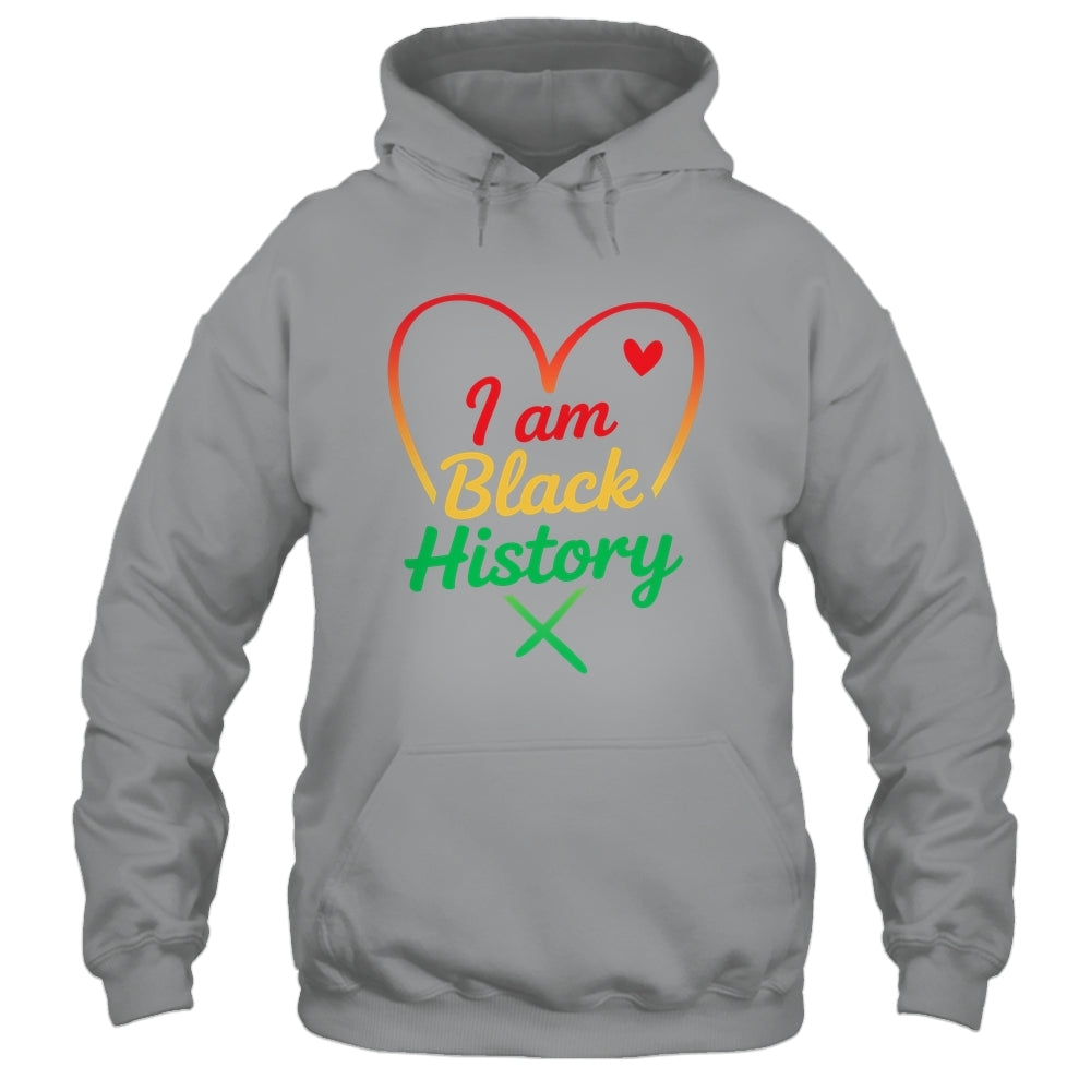 I Am Black History Heart Love African American Women Men Kid Shirt & Tank Top | teecentury