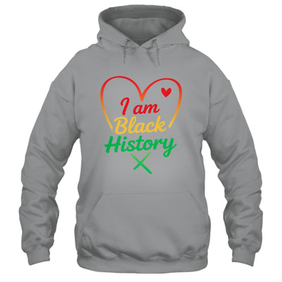 I Am Black History Heart Love African American Women Men Kid Shirt & Tank Top | teecentury