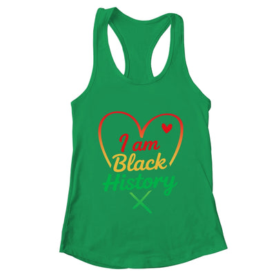I Am Black History Heart Love African American Women Men Kid Shirt & Tank Top | teecentury