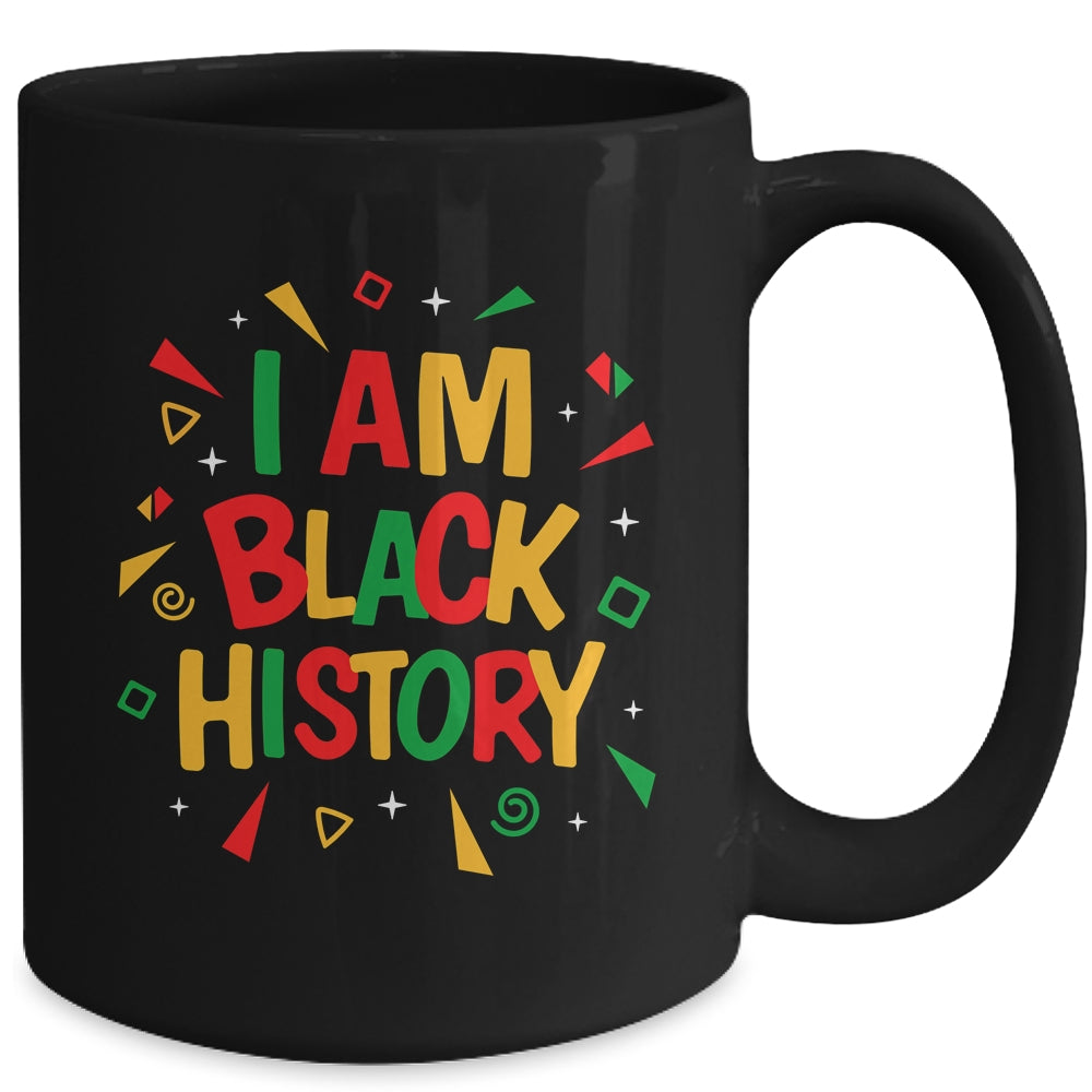 I Am Black History Month African American Boys Girls Kids Mug | teecentury