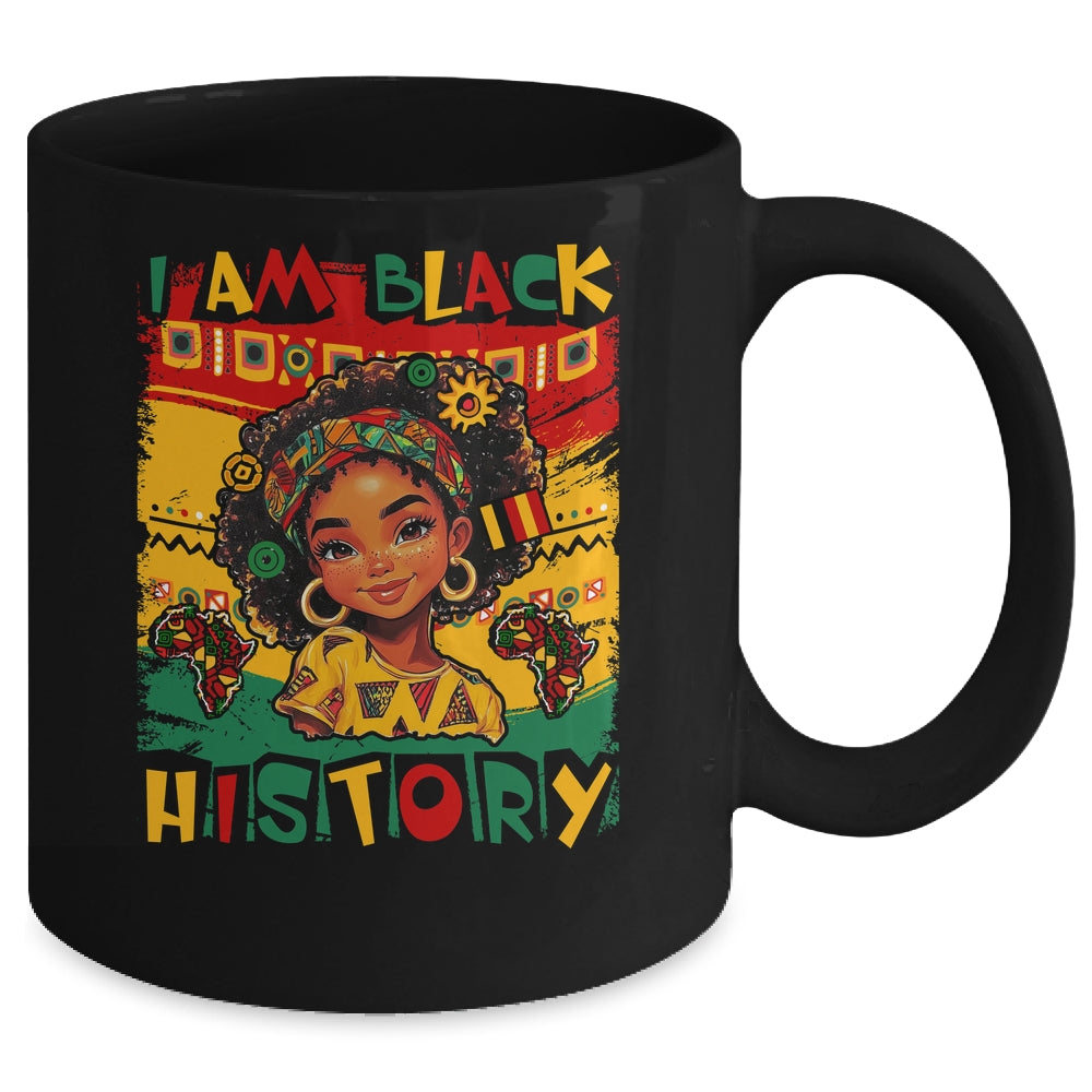 I Am Black History Month Black Melanin Kids Girls African Mug | teecentury