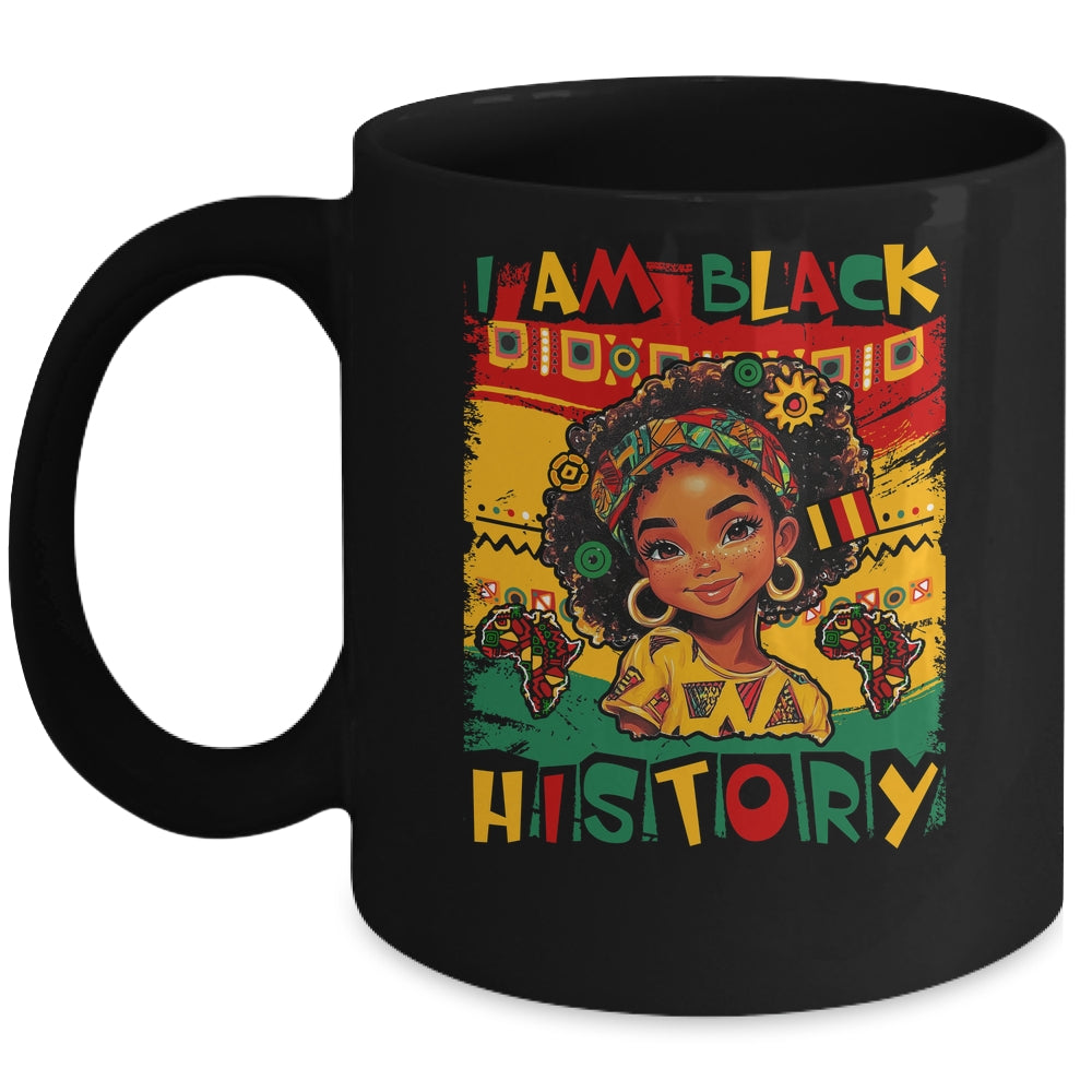 I Am Black History Month Black Melanin Kids Girls African Mug | teecentury