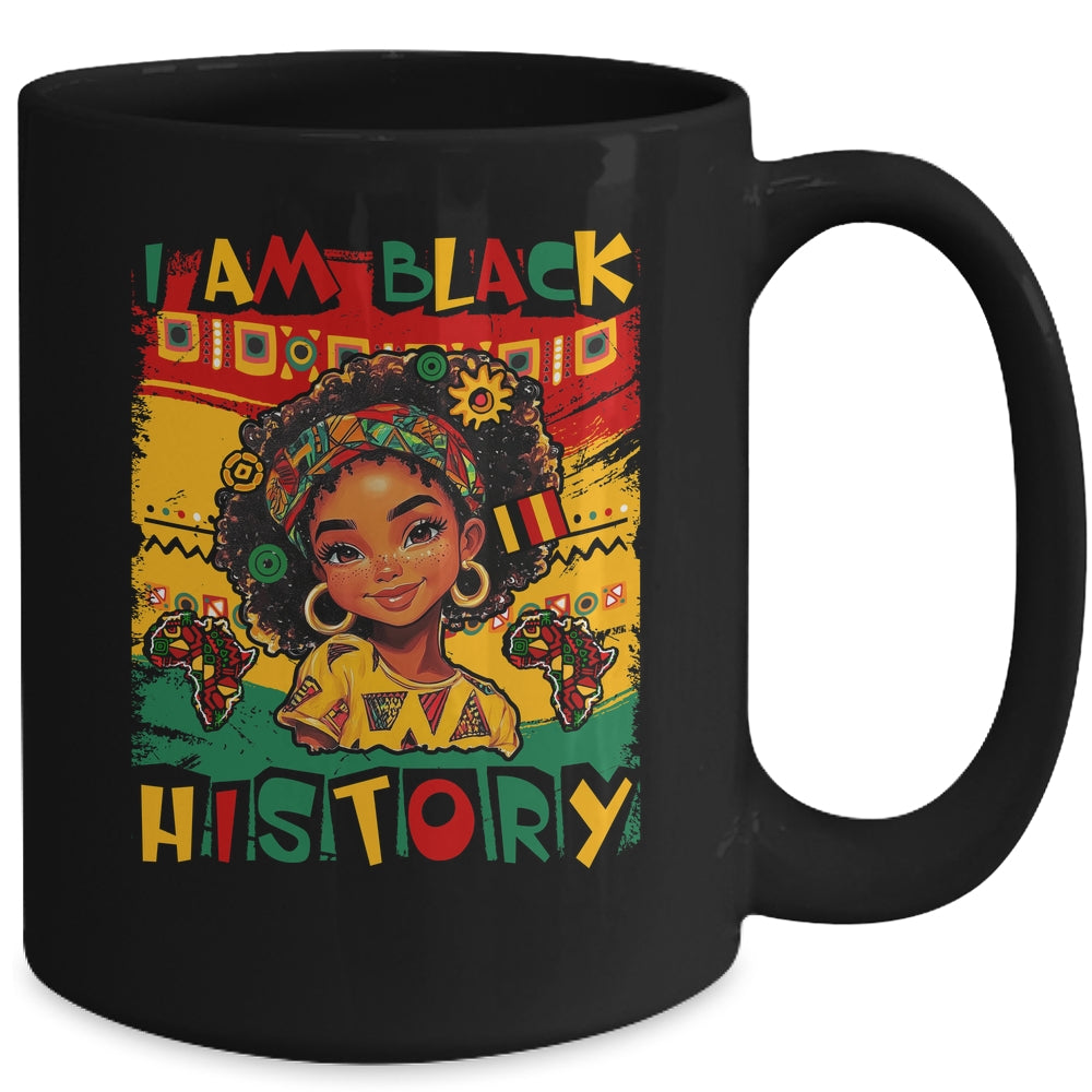 I Am Black History Month Black Melanin Kids Girls African Mug | teecentury