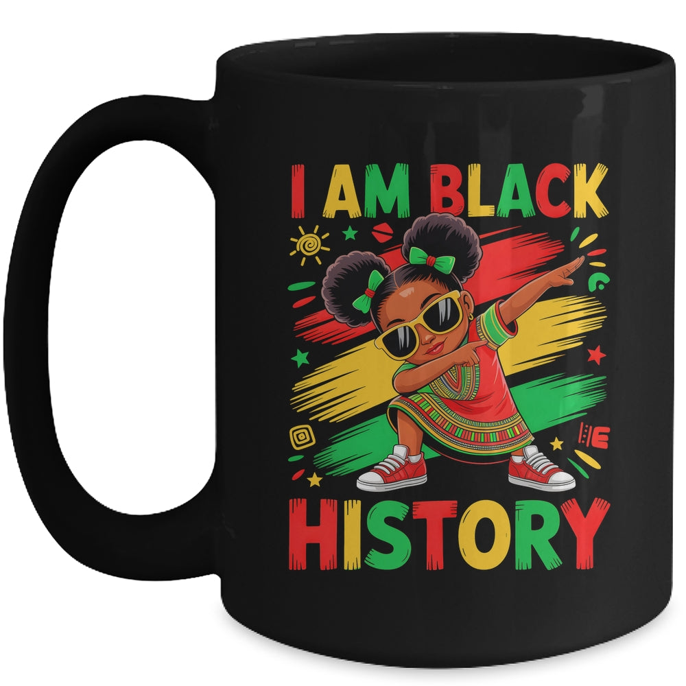 I Am Black History Month Dabbing Girl African Kids Mug | teecentury