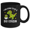 I Am Going To Be A Big Cousin Promoted To Cousin Dinosaur Mug | teecentury