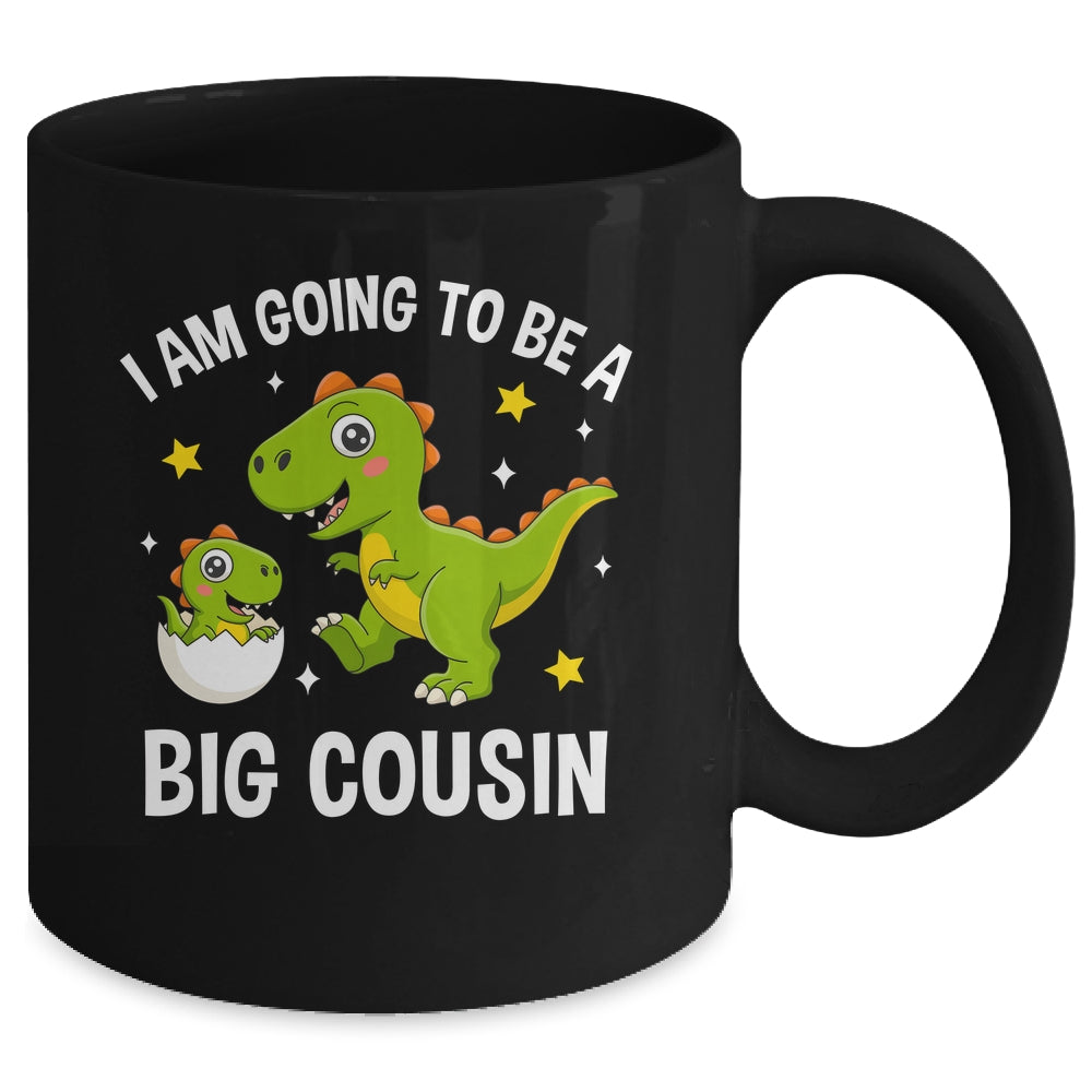 I Am Going To Be A Big Cousin Promoted To Cousin Dinosaur Mug | teecentury