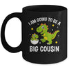 I Am Going To Be A Big Cousin Promoted To Cousin Dinosaur Mug | teecentury