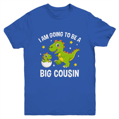 I Am Going To Be A Big Cousin Promoted To Cousin Dinosaur Youth Shirt | teecentury
