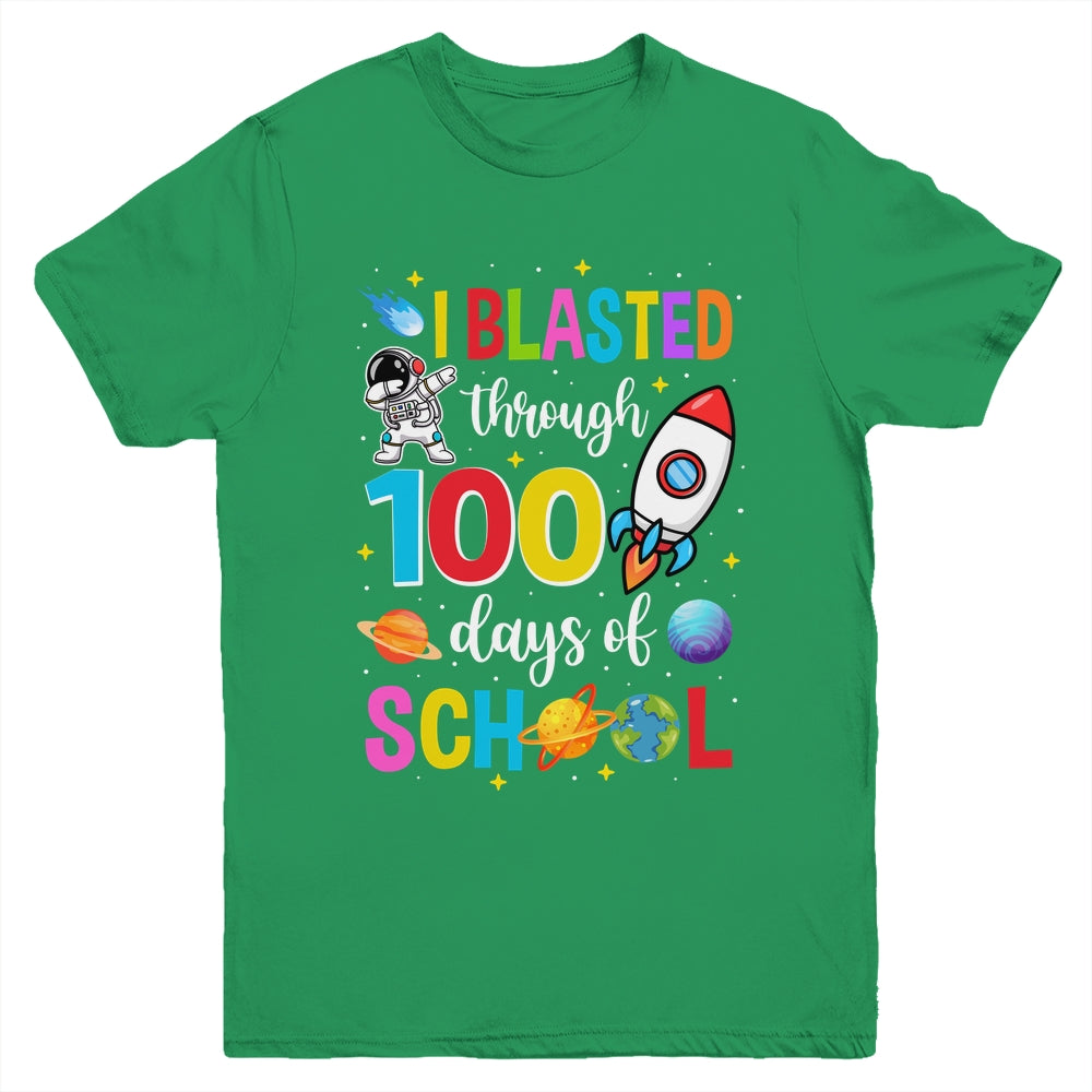 I Blasted Through 100 Days Of School 100th Day Teacher Kids Youth Shirt | teecentury