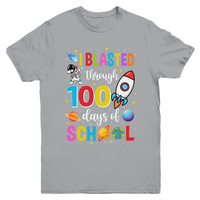 I Blasted Through 100 Days Of School 100th Day Teacher Kids Youth Shirt | teecentury