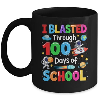 I Blasted Through 100 Days Of School Space Boy Kid Mug | teecentury