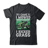 I Came I Mowed I Kicked Grass Funny Lawn Mowing Gardener Shirt & Tank Top | teecentury