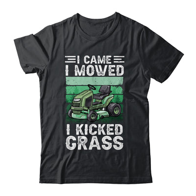 I Came I Mowed I Kicked Grass Funny Lawn Mowing Gardener Shirt & Tank Top | teecentury