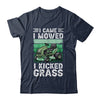I Came I Mowed I Kicked Grass Funny Lawn Mowing Gardener Shirt & Tank Top | teecentury