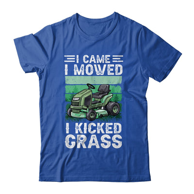 I Came I Mowed I Kicked Grass Funny Lawn Mowing Gardener Shirt & Tank Top | teecentury