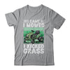 I Came I Mowed I Kicked Grass Funny Lawn Mowing Gardener Shirt & Tank Top | teecentury