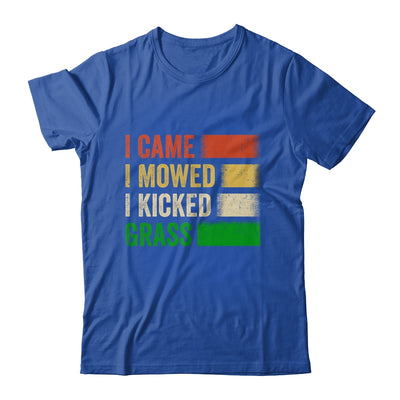 I Came I Mowed I Kicked Grass Lawn Mowing Gardener Men Women Shirt & Tank Top | teecentury