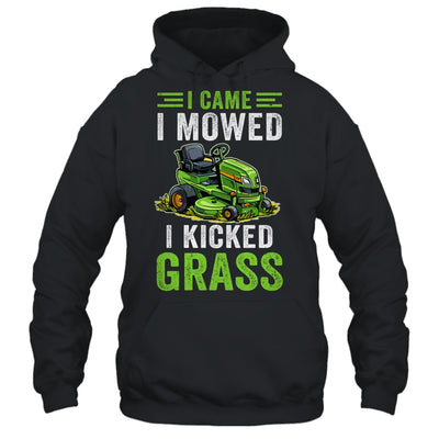 I Came I Mowed I Kicked Grass Riding Mower Mowing Dad Men Shirt & Tank Top | teecentury