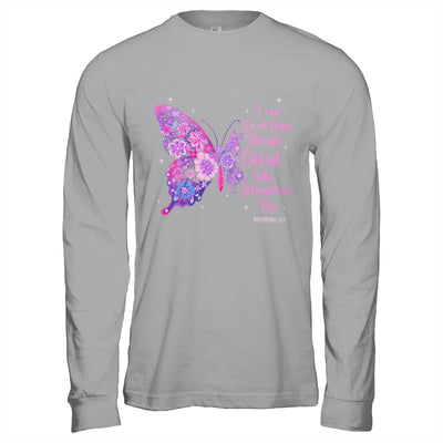 I Can Do All Things Through Christ Pretty Butterfly Women Shirt & Hoodie | teecentury