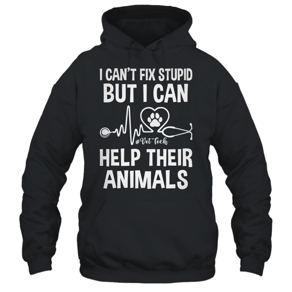 I Can't Fix Stupid But I Can Help Their Animals Vintage Shirt & Tank Top | teecentury