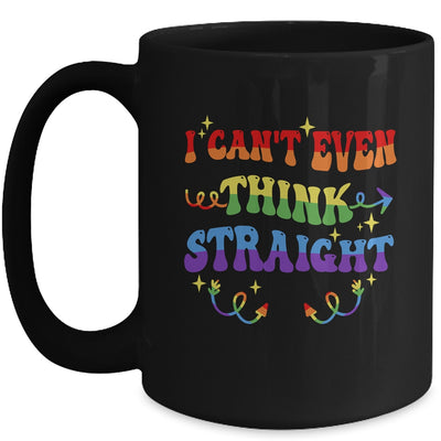 I Cant Even Think Straight Funny LGBTQ Gay Pride Mug | teecentury