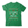 I Come In Peace I'm Peace Matching Couple Ugly Christmas Shirt & Sweatshirt | teecentury
