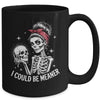 I Could Be Meaner Funny Women Saying Quote Skeleton Mom Mug | teecentury